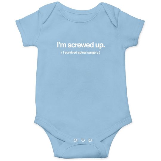 Funny Spine Back Surgery Baby Bodysuit
