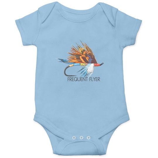 Colorful Frequent Flyer Fly Fishing Fly Fish Trout Fishing Baby Bodysuit