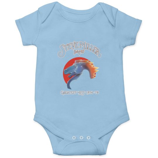 Steve Miller Band Baby Bodysuit Cotton Fashion Sports Casual Round Neck Short Sleeve Tees