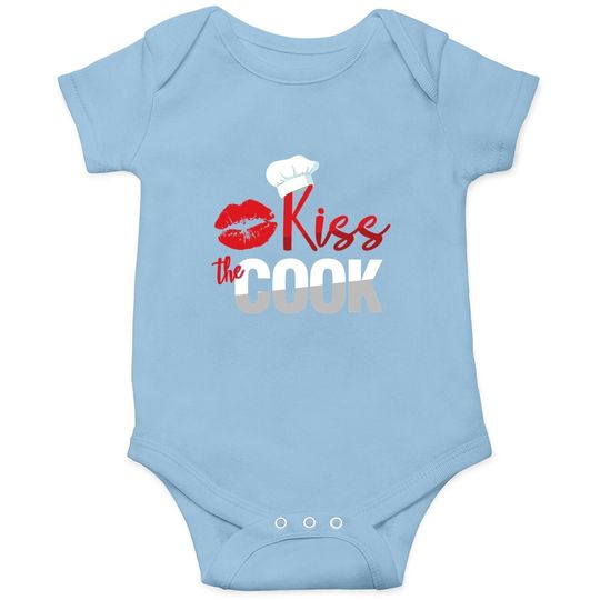 Funny Kiss The Culinary Chef Cook Baker Baby Bodysuit Baby Bodysuit