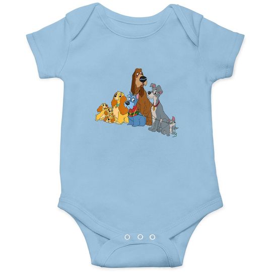 Lady And The Tramp Dogs Baby Bodysuit