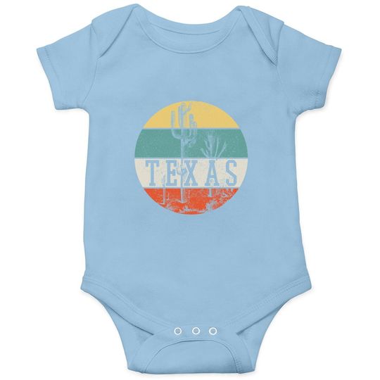 Texas State Country Retro Vintage Baby Bodysuit