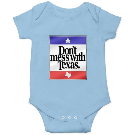 Don't Mess With Texas Flag Onesie