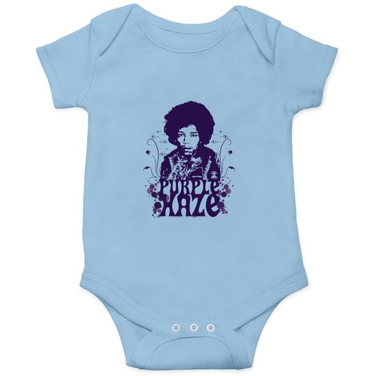 Jimi Hendrix - Purple Haze Baby Bodysuit