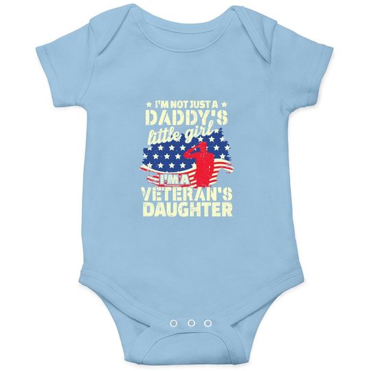 Veterans Day I'm Not Just A Daddy' Litte Girl Baby Bodysuit