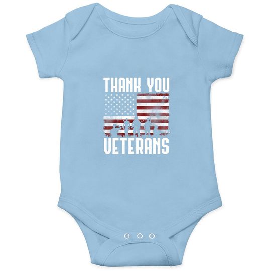 Thank You Veterans Baby Bodysuit