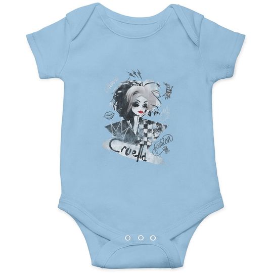 Cruella Artsy Collage Baby Bodysuit