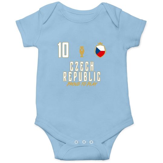 Fan Czech Republic National 10 Soccer Team Football Player Premium Baby Bodysuit