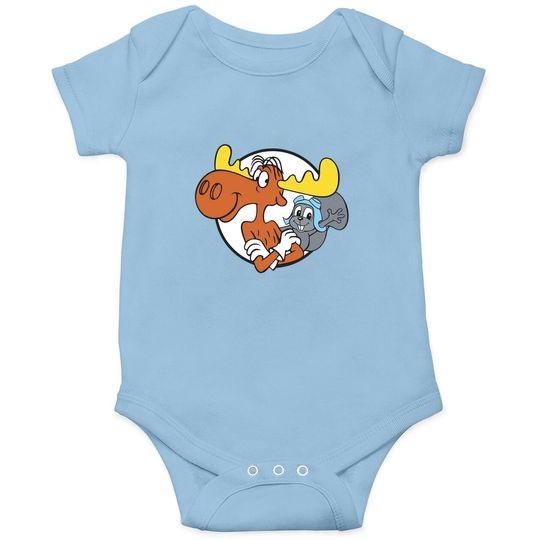 Rocky And Bullwinkle Baby Bodysuit You Can Count On Bullwinkle And Me Baby Bodysuit