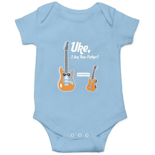 Uke I Am Your Father  ukulele Player Guitar Baby Bodysuit