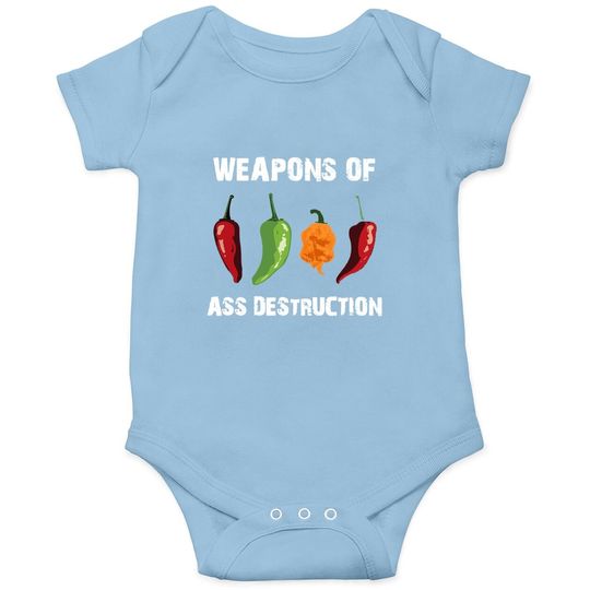 Weapons Of Ass Destruction Baby Bodysuit Pepper Chili Spicy Hot Food