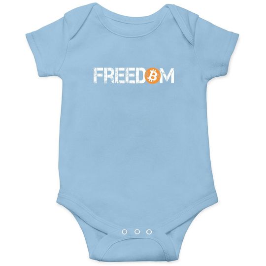Bitcoin Is Freedom Hodl Crypto Currency Trading Baby Bodysuit