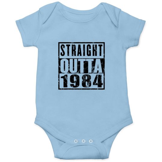 Straight Outta 1984 37th Birthday 37 Years Old Baby Bodysuit