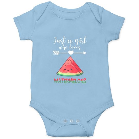 Watermelon Lover Baby Bodysuit Humor Melon Quote Girl Watermelons Baby Bodysuit