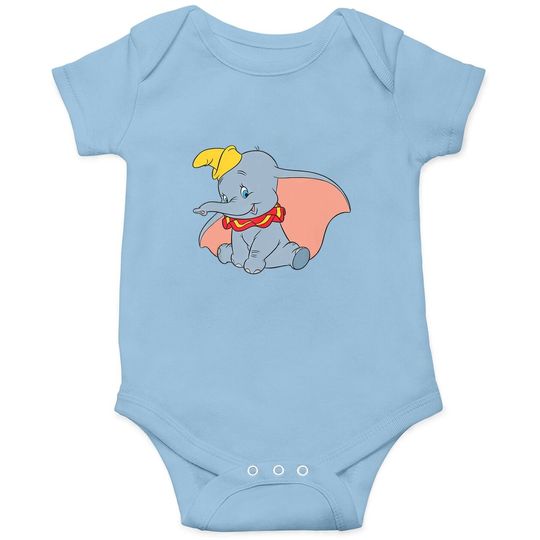 Classic Dumbo Circus Elephant Baby Bodysuit