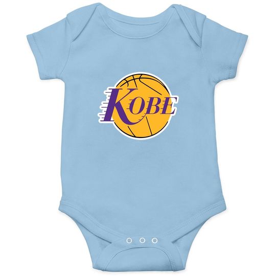 Purple Los Angeles Kobe Logo Onesie