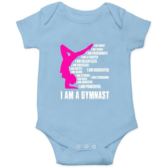 I Am A Gymnast Baby Bodysuit