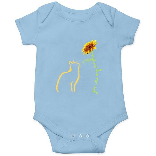 Cat Baby Bodysuit, You Are My Sunshine Baby Bodysuit, Cute Cat Baby Bodysuit