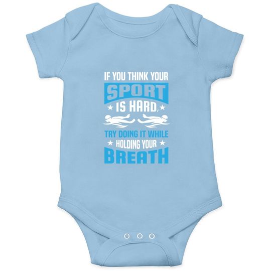 Proud Swimming Lover Quote Gifts Swimmer Saying Gift Baby Bodysuit