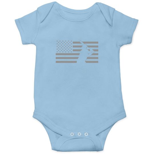 American Baseball Baby Bodysuit - Baseball Baby Bodysuit