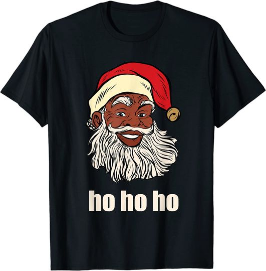 African American Santa Black Santa Christmas T-Shirt