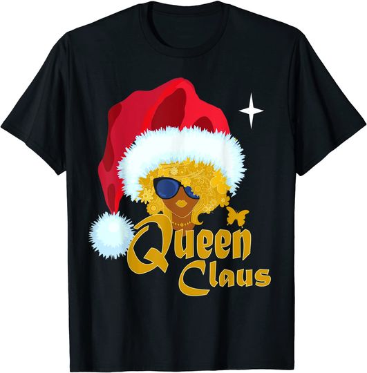 Queen Santa African American Christmas T-Shirt