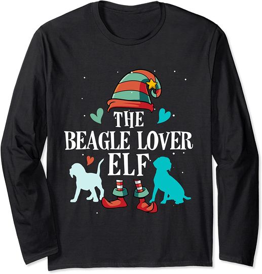 The Beagle Lover Elf Christmas Matching Group Long Sleeve T-Shirt