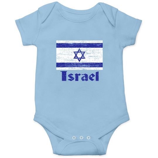 Flag Of Israel Baby Bodysuit