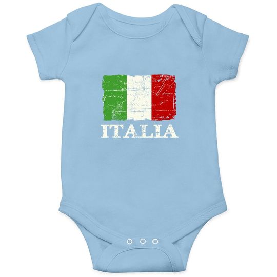 Italian Vintage Flag Baby Bodysuit