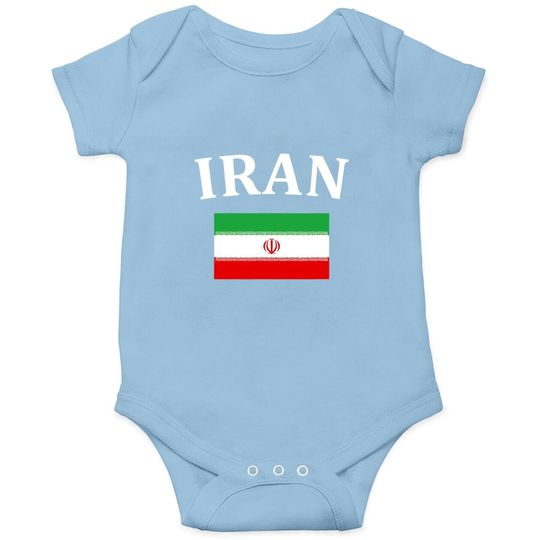 Iranian Pride Flag Baby Bodysuit