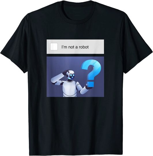 Meme bot robot funny surreal trendy AI joke ironic graphic T-Shirt