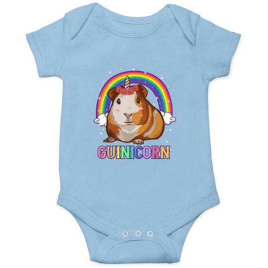 Guinea Pig Baby Bodysuit For Girls Unicorn Guinicorn Baby Bodysuit