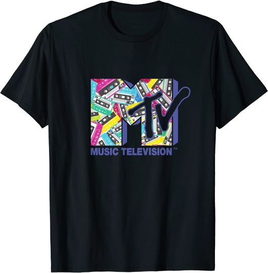 The  MTV Logo with the classic 80s tapes T-Shirt