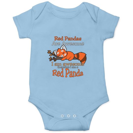 Red Panda Baby Bodysuit