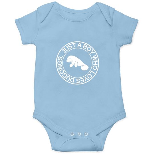Just A Boy Who Loves Dugongs Baby Bodysuit