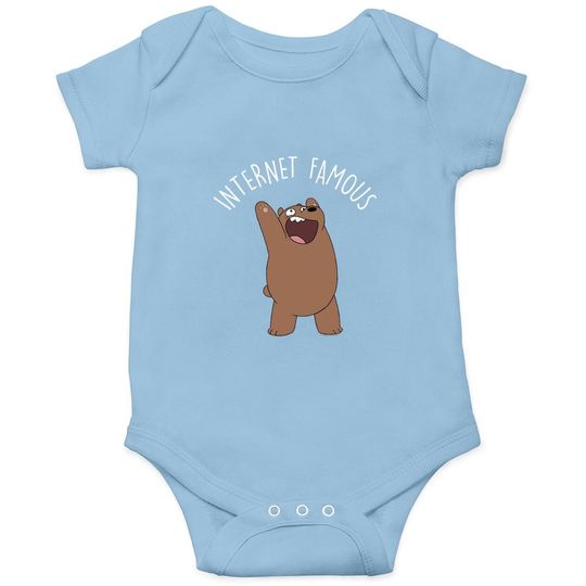 We Bare Bears Grizzly Internet Famous Baby Bodysuit