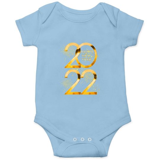 Happy New Year 2022 New Years Eve Party Supplies Baby Bodysuit