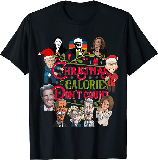 Christmas Biden Fauci Obama Pelosi Fun Democrat Conservative T-Shirt