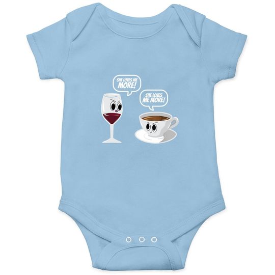 Wine Vs Coffee Baby Bodysuit