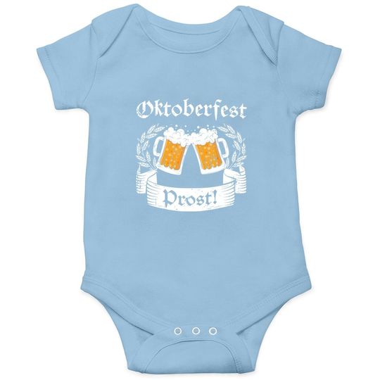 Oktoberfest Prost Baby Bodysuit German Cheers Beer Festival Baby Bodysuit