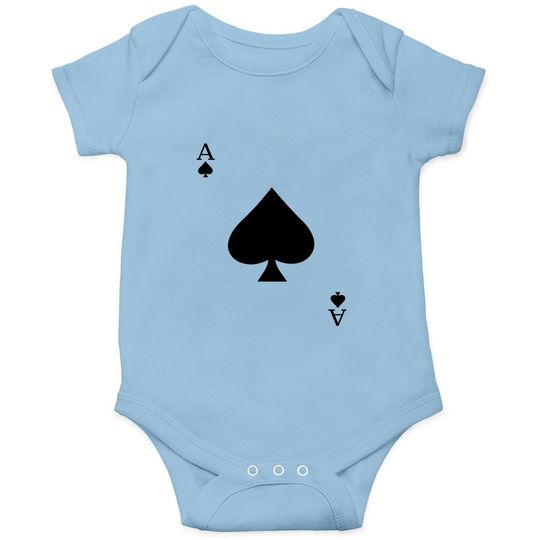 Ace Of Spades Deck Of Cards Halloween Costume Baby Bodysuit