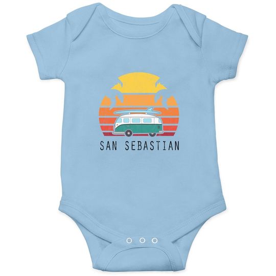 San Sebastian Spain Espana Souvenir Vacation Travel Gifts Baby Bodysuit