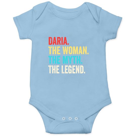 Name Daria The Woman The Myth And The Legend Baby Bodysuit