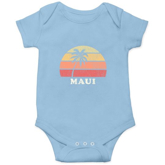 Maui Hi Vintage 70s Retro Throwback Baby Bodysuit