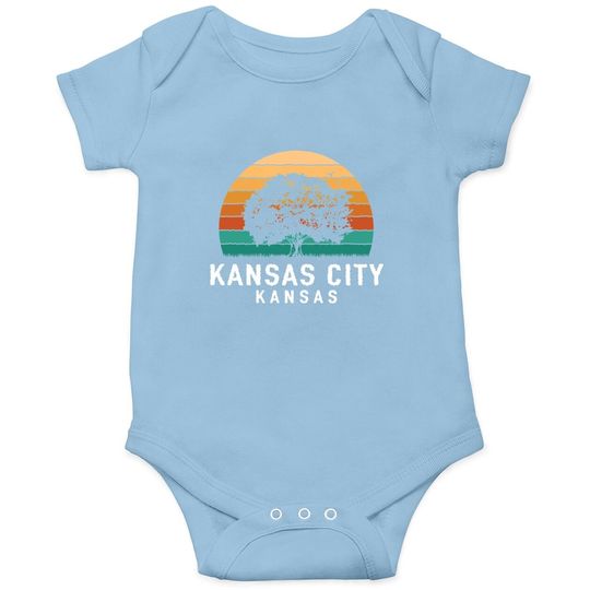 Kansas City Vintage Sunset Baby Bodysuit