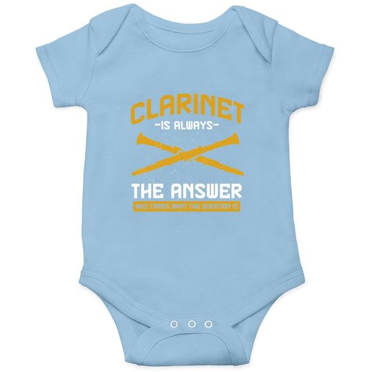 Musical Instrument Marching Band Clarinet Baby Bodysuit
