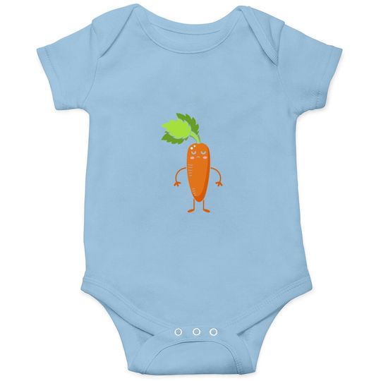 Vegetable Cute Carrot Vegetable Baby Bodysuit