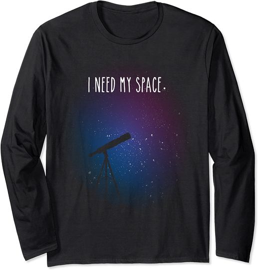 I Need My Space Galaxy Print Nasa Outer Space T-shirt