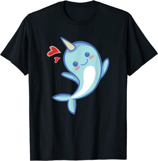 Cute Kawaii Love Narwhals, Kawaii Unicorn Whale Narwhal Gift T-Shirt