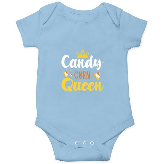 Candy Corn Queen Cute Halloween Day Baby Bodysuit